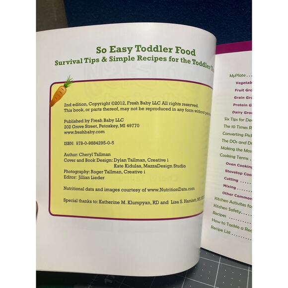 So Easy Toddler Food: Survival Tips & Simple Recipes for the Toddler Years Book - Picture 4 of 5